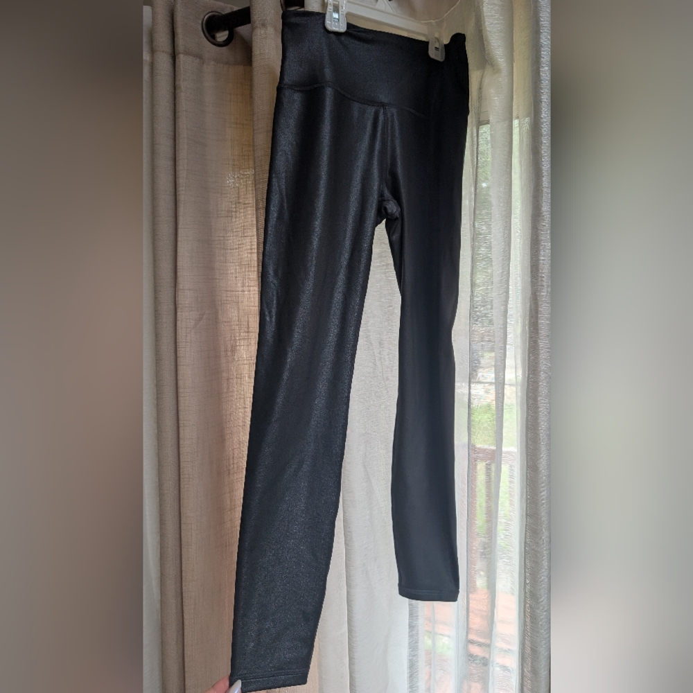 Athleta Glossy Black Leggings
